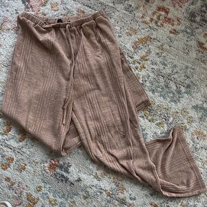 SHEIN Tan Knit Lounge Pants